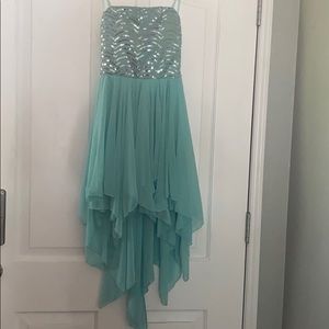 Love Reign Mint Strapless Sequin Dress